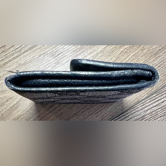 Gucci GG Supreme Navy Small Coin Wallet - Leather Unisex Made in Italy - Picture 4 of 10